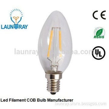LED Filament 2W Candle Bulb Dimmable 220V